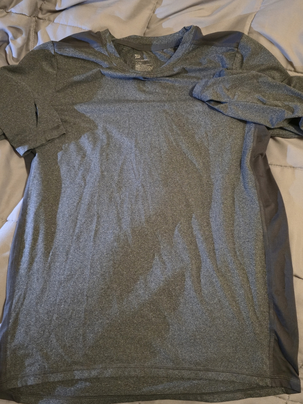 all in motion Grey Long-Sleeve Athletic Tee - Youth Extra Large